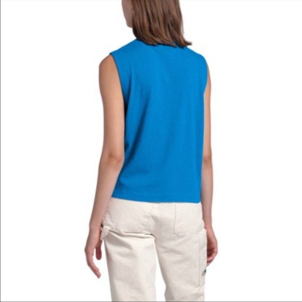 NWT The North Face Woodside Hemp Tank Clear Lake Blue - Picture 2 of 10